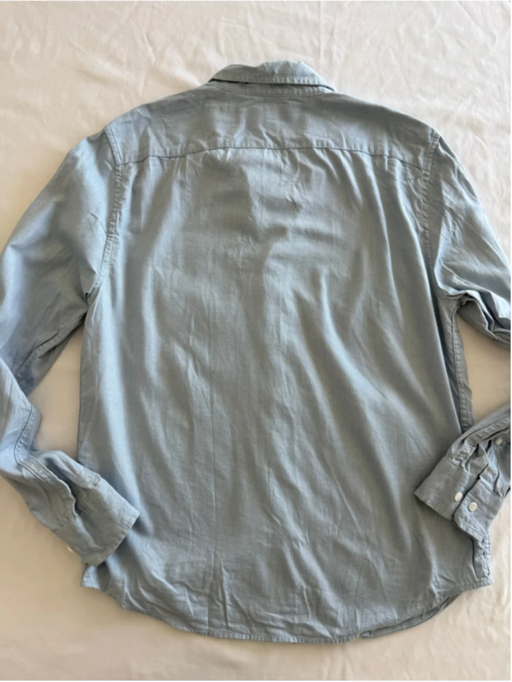 Men's Banana Republic Slim Untucked Casual Button Down Shirt Blue Size M